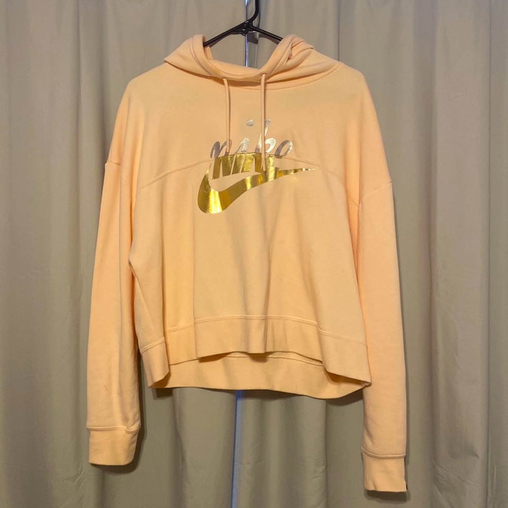 Pink Nike Cropped Hoodie Pullover